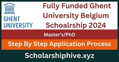 Ghent University Scholarship 2024