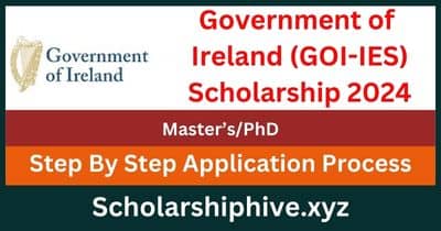 Government of Ireland (GOI-IES) Scholarship 2024